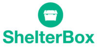 ESG 26 Logo von ShelterBox mit einem weißen Kasten in einem grünen Kreis.