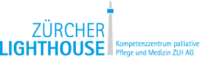 ESG 16 Logo des Zürcher Lighthouse mit einem stilisierten Leuchtturm in Blau.